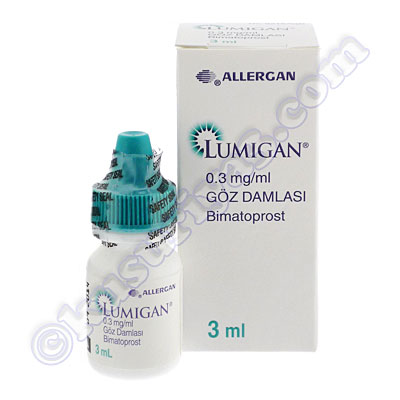 ルミガン（ビマトプロスト）3ml（トルコ市場向け）(Lumigan Eye drop (Bimatoprost) - 0.3mg/mL (3