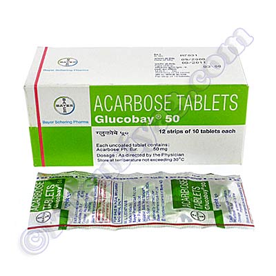 グルコバイ （アカルボース） 50mg(Glucobay (Acarbose) - 50mg (10 